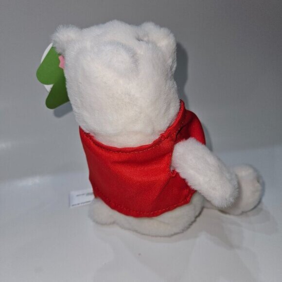 Giggle Scape 7" White Polar Bear Plush Red Target Vest Stuffed Animal Toy w/TAG - Picture 4 of 10